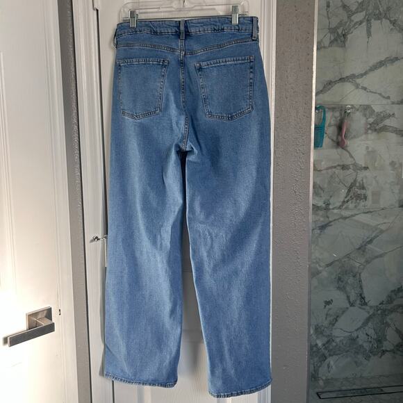 Trendy barrel leg Old Navy Extra High-Rise Wide Leg jeans size 12 - Picture 5 of 5